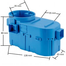 Κουτί Διακόπτου Συνδεόμενο Εγκαταστάσεων Βαθύ 80mm